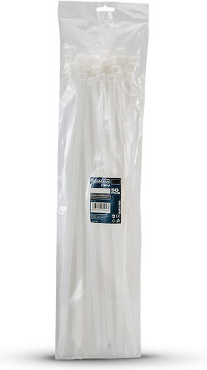 Bormann Cable Ties Plastic 100mm x 2.5mm in White Colour (100 pcs) (050261)