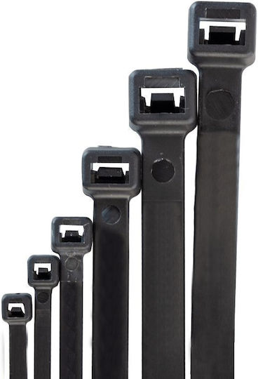 Bormann Plastic Cable Ties 300mmx4.6mm In Black Colour 100 Pieces 050490