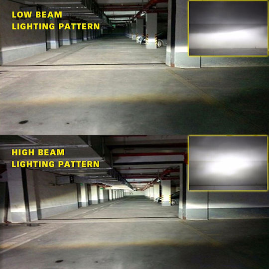 Nighteye Lamps Car H4 / S2 LED 6500K Cold White 12V / 24V 72W 2pcs