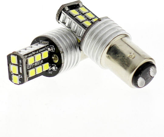 Carsun Lamps Car BA15S LED Light Blue 12V 1pcs