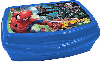 Plastik Kinder Lebensmittelbehälter Spiderman 0.6Es Blau 16.5 x 12.5 x 6Stück