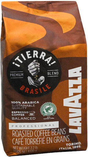 Lavazza Espresso Coffee Single Origin Arabica Brazil Tierra Brasile Whole Beans 1kg