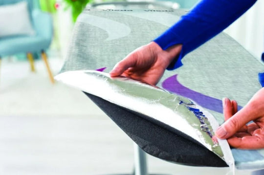 Vileda Total Reflect Plus Ironing Board for Steam Iron Foldable 130x44cm