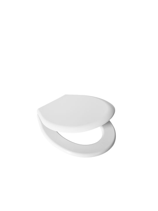 Nikiplast Καπάκι Λεκάνης Πλαστικό 42.5-43.5x37cm Λευκό