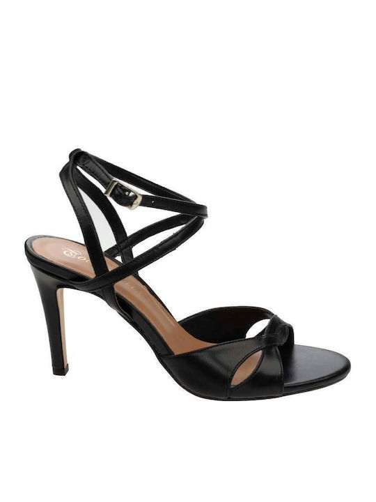 Leder Sandalen Schwarz