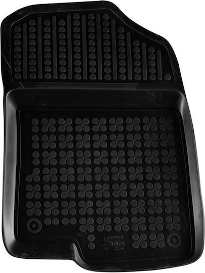 Rezaw Plast Set of Front and Rear Mats 4pcs Tray Type for Hyundai i20 2020+ Black
