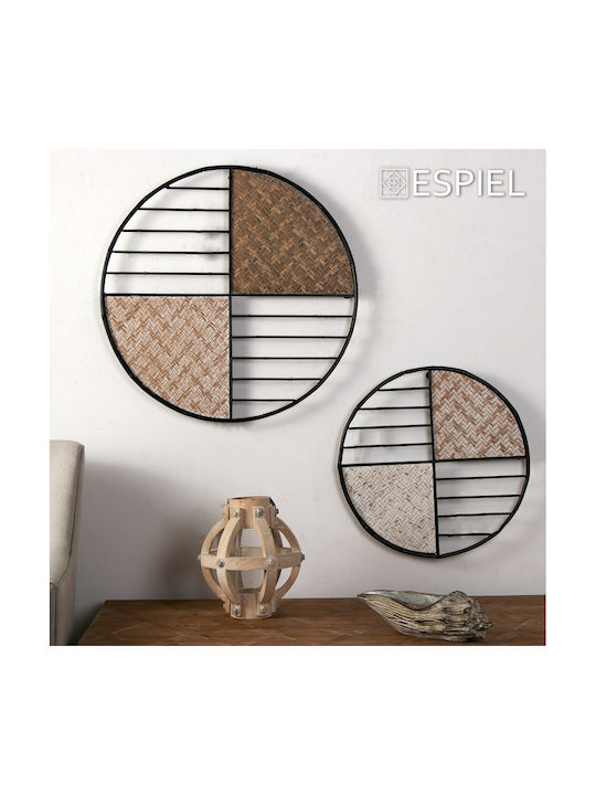 Espiel Decorative Wall Decor made of Metallic Geometric 61x4x61cm 1pcs