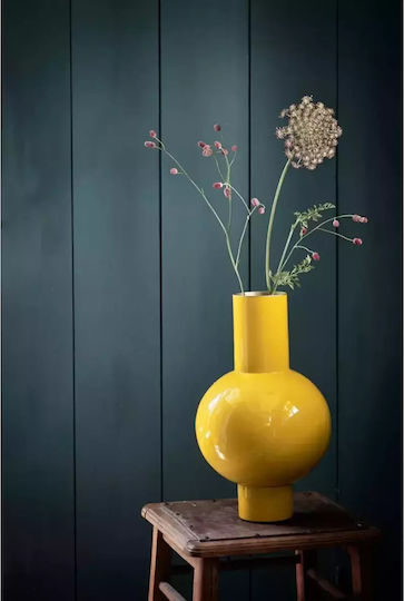 PiP Studio Декоративна ваза Металик Жълт 24x24x40см 1бр