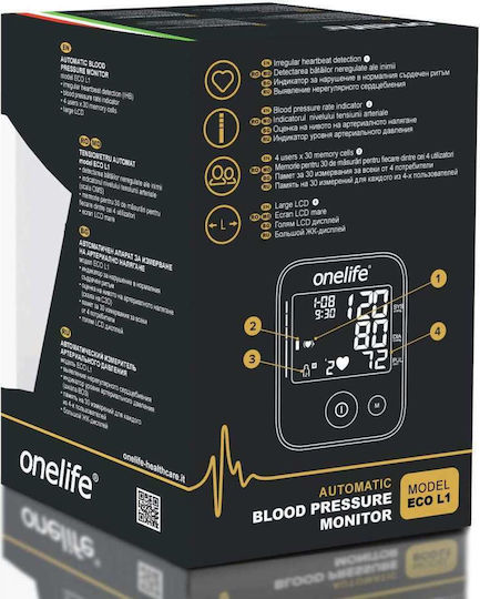 Alfa Care Onelife Eco L1 Digital Blood Pressure Monitor Arm 17-235-021