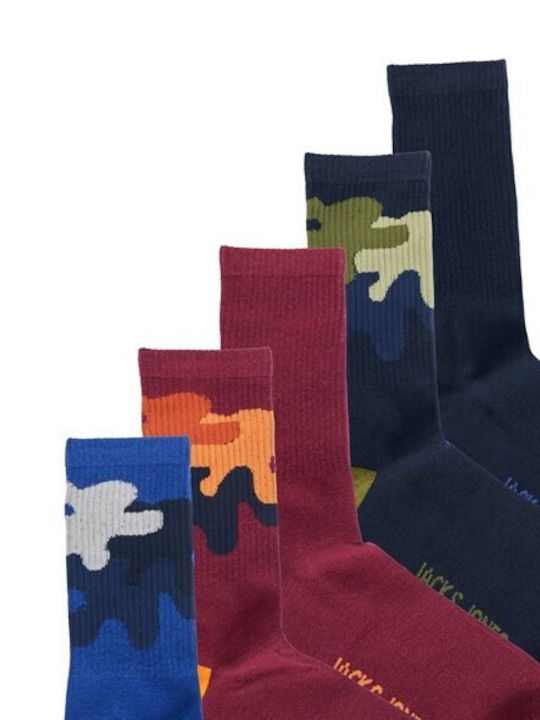 Jack & Jones 5 Pack Knee-High Sport Socks Multicolour