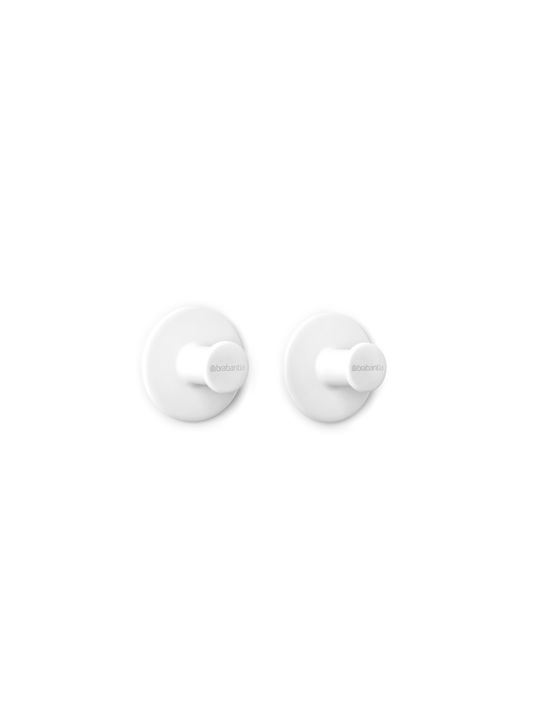 Brabantia Double Wall-Mounted Bathroom Hook White
