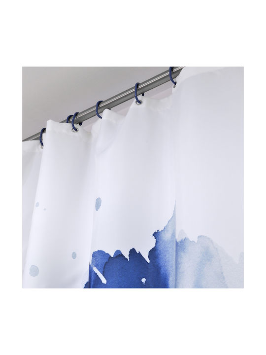 Lino Home Blume Shower Curtain 180x200cm Blue