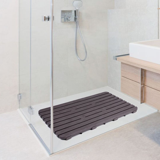 Tatay Platform Shower Non-slip Brown 50x80εκ.