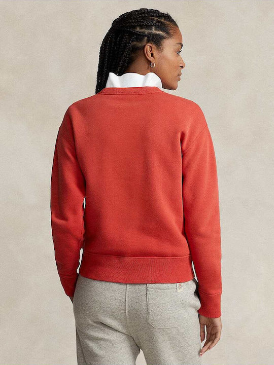 Ralph Lauren Women's Fleece Sweatshirt Red