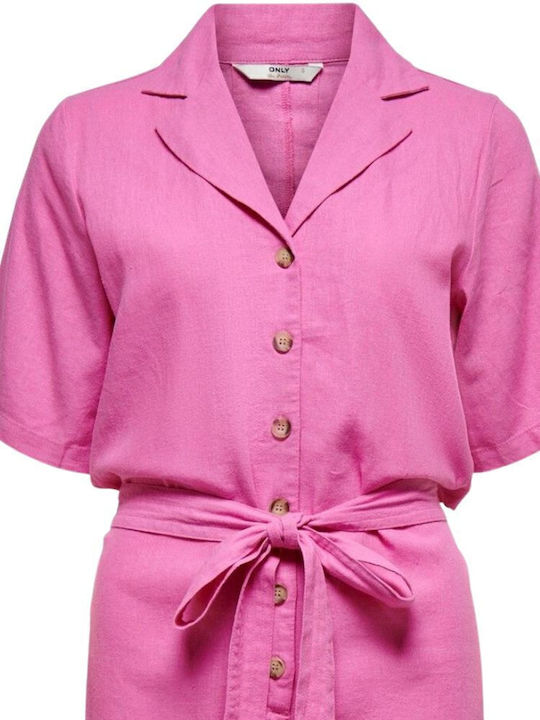 Clare Damen Einteiler Shorts Rosa
