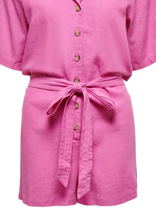 Clare Damen Einteiler Shorts Rosa