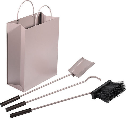 Viometal 560 Set de unelte pentru șemineu cu găleată Negru