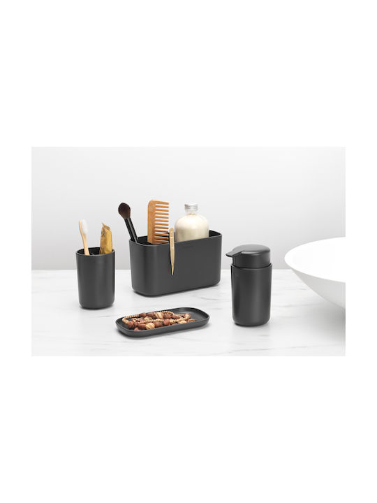 Brabantia Bathroom Accessory Set Plastic Gray 3 Pieces