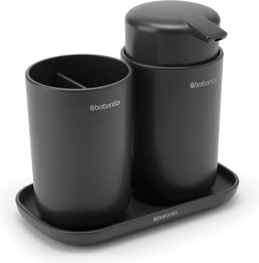 Brabantia Бански Комплект Аксесоари Пластмаса Сив 3 Бройки