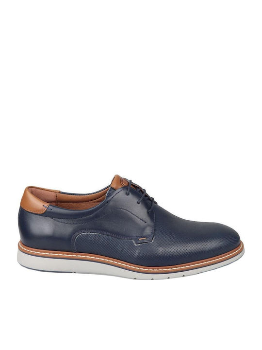 Men's Leather Casual Shoes Blue