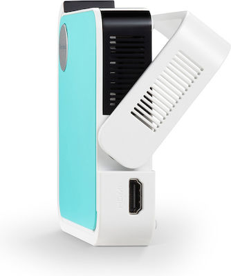 Viewsonic M1 Mini Projector Λάμπας LED με Ενσωματωμένα Ηχεία Τιρκουάζ