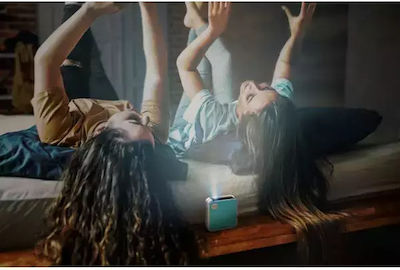 Viewsonic M1 Mini Projector Λάμπας LED με Ενσωματωμένα Ηχεία Τιρκουάζ