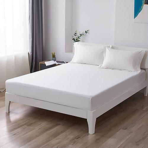 Linea Home Protective Cover Queen with Skirt White 160x200+20cm
