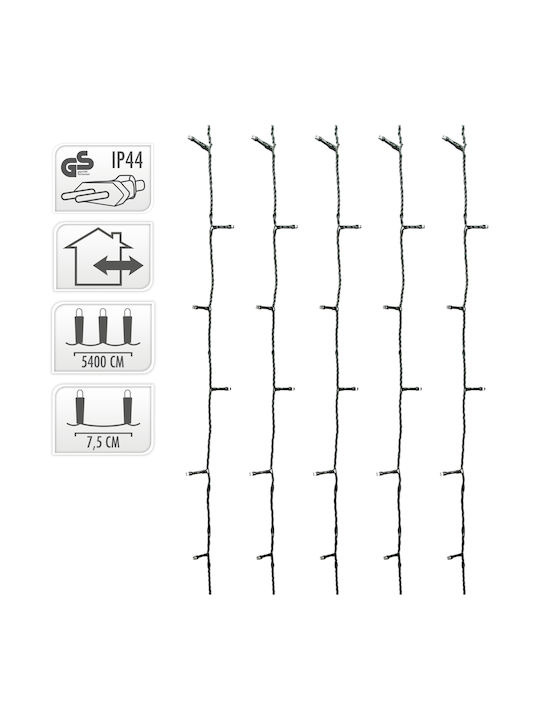 720 Lights LED 54m. Cold White in String 1pcs