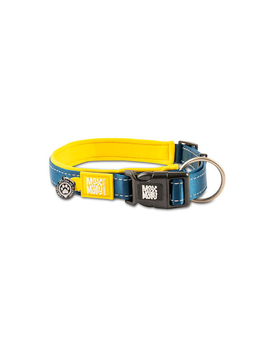 Max & Molly Matrix Dog Collar 20mm x 34 - 55cm Medium Yellow