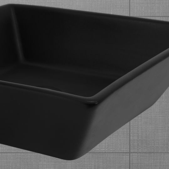 ML-Design Deasupra Blatului Chiuvetă Ceramică 41x41x12cm Negru