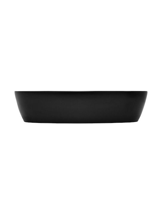ML-Design Countertop Sink Ceramic 60.5x38.5x14cm Black