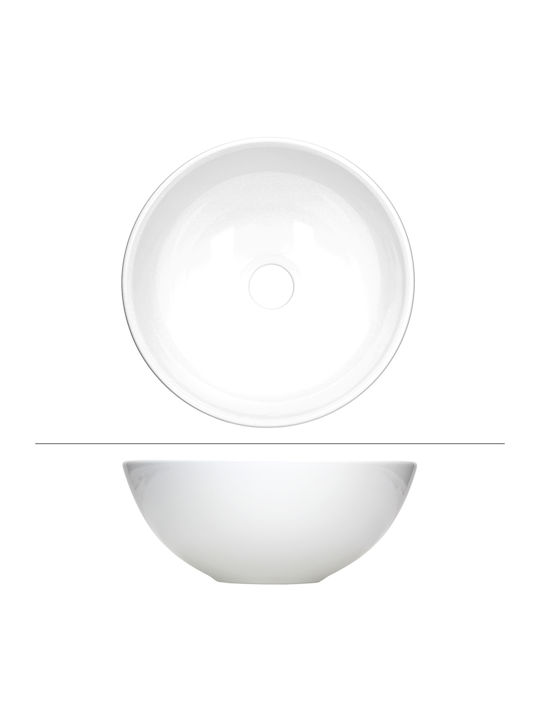 ML-Design Επικαθήμενος Νιπτήρας Κεραμικός 28x28x11.6cm Λευκός