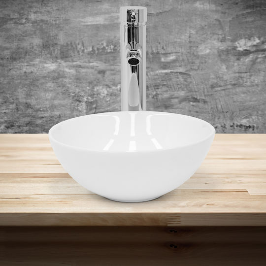 ML-Design Deasupra Blatului Chiuvetă Ceramică 28x28x11.6cm Alb