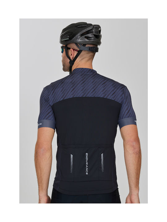 Endurance Ανδρική Κοντομάνικη Μπλούζα Mountain / Road Bike Μαύρη