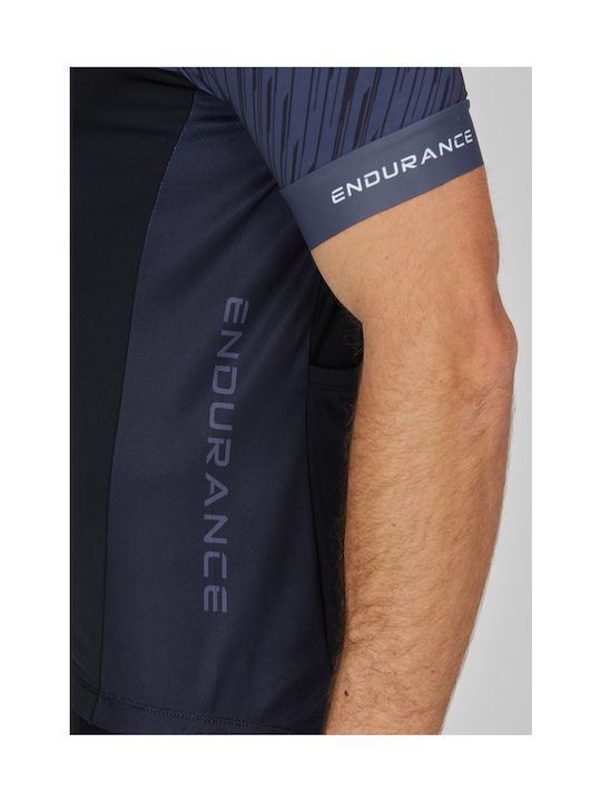 Endurance Ανδρική Κοντομάνικη Μπλούζα Mountain / Road Bike Μαύρη