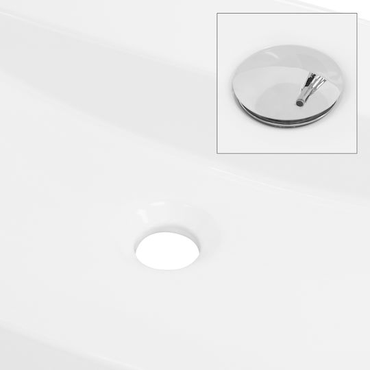 ML-Design Countertop Sink Ceramic 60x40x12cm White