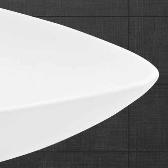 ML-Design Επικαθήμενος Νιπτήρας Κεραμικός 69x46x13cm Λευκός