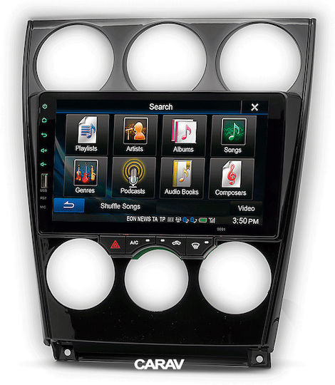 Πρόσοψη 2 Din για Mazda 6 Mercedes-Benz R Scania R 2002-2007