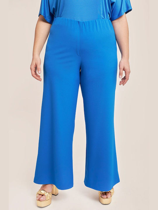Femei Din material textil Pantaloni cu elastic Albastră