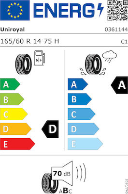 Uniroyal RainExpert 5 165/60R14 75E-Commerce-Website Sommerreifen Reifen für Passagier Auto