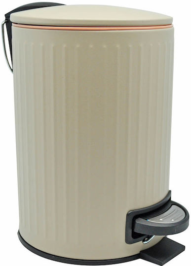 Ankor Inox Καλαθάκι Μπάνιου 5lt Μπεζ