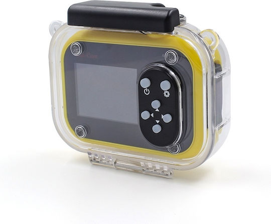 Lamtech 2in1 Action Camera Full HD (1080p) Underwater (with Case) with Screen 2" Yellow