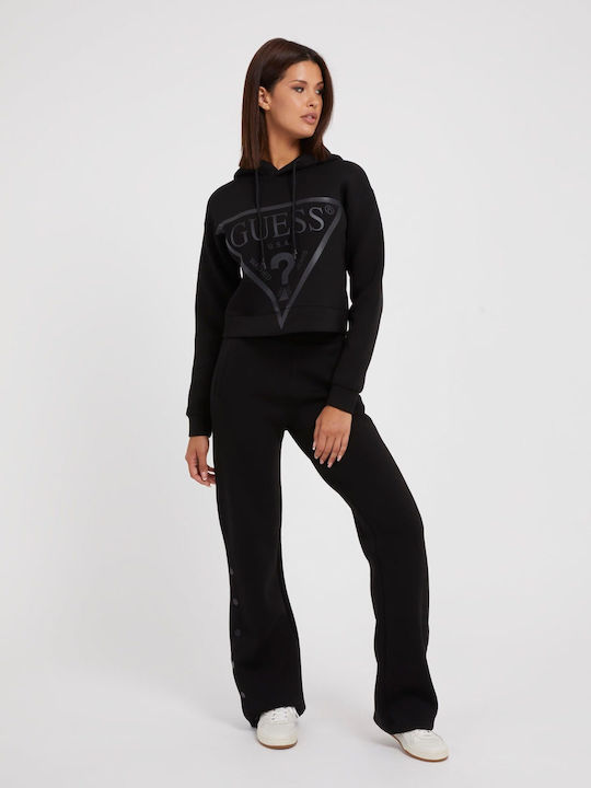 Guess Women's Athletic Blouse Long Sleeve Black