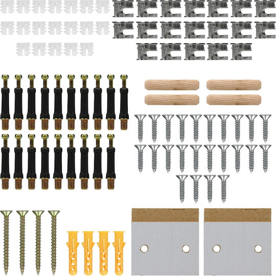 ECD Germany Diamond Pattern Heizkörperabdeckung aus MDF Weiß 152x19x82cm