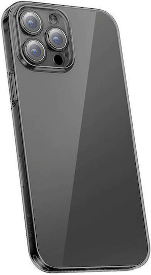 Baseus Umschlag Rückseite Silikon Set mit Glas Transparent (iPhone 12 / 12 Pro)