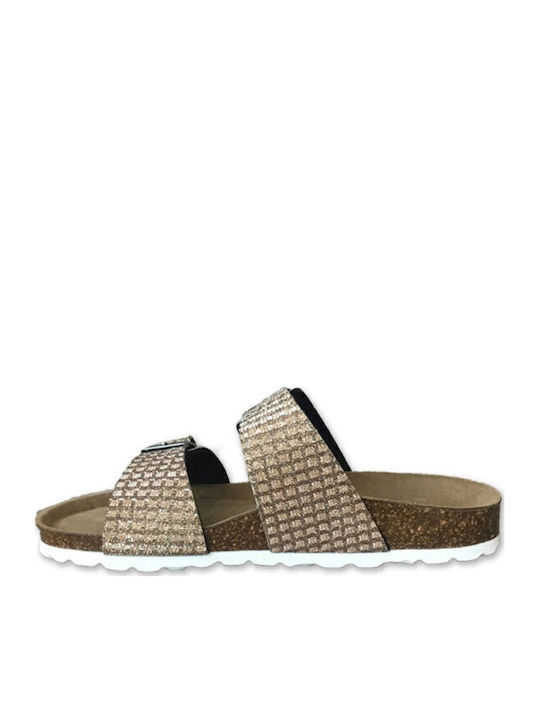 Women's Flat Sandals Anatomic in Brown Color