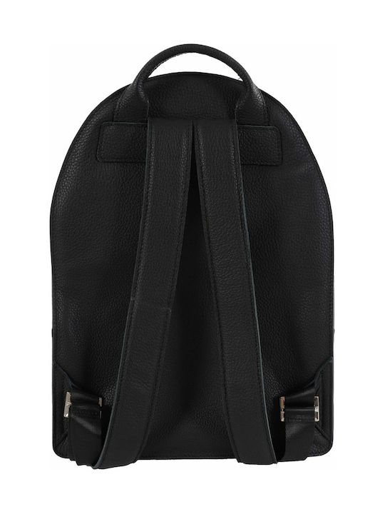 Karl Lagerfeld Men's Leather Backpack Black