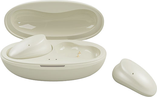 Mee Audio Pebbles Earbud Bluetooth Handsfree Ακουστικά με Αντοχή στον Ιδρώτα και Θήκη Φόρτισης Stone White