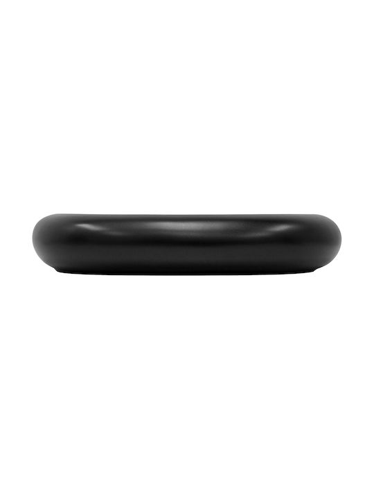 ML-Design Επικαθήμενος Νιπτήρας Κεραμικός 65x45x11cm Μαύρος