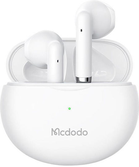 Mcdodo B01 Earbud Bluetooth хендсфри Слушалки с Кутийка за Зареждане Бял